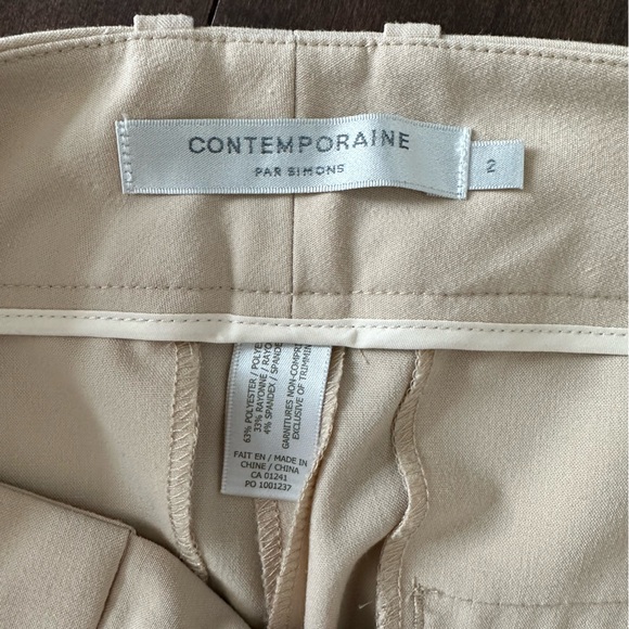 Simons Contemporaine Women’s Ankle Pants, Size 2, Colour Sand - Picture 10 of 12
